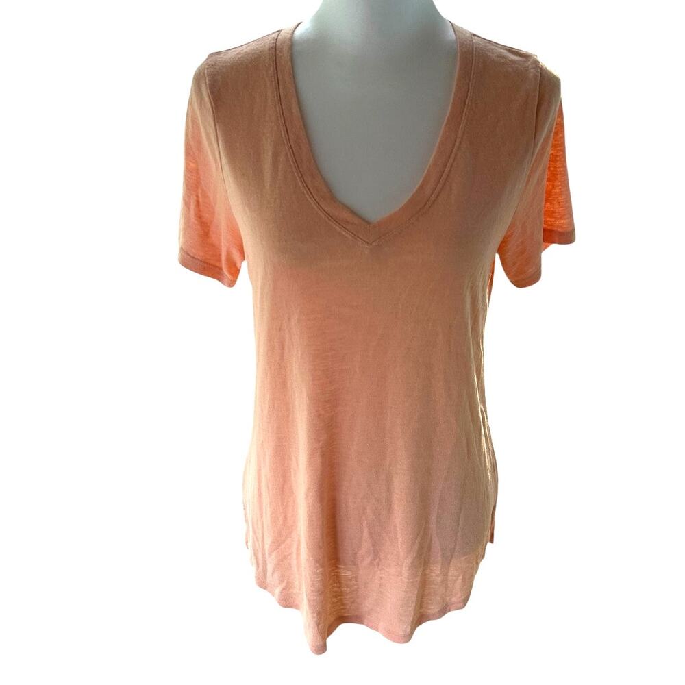 Athleta Orange Short Sleeve Top Medium